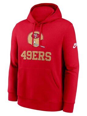 Nike Mens San Francisco 49ers Throwback Rewind Retro Hoodie Sweatshirt 3XL XXXL